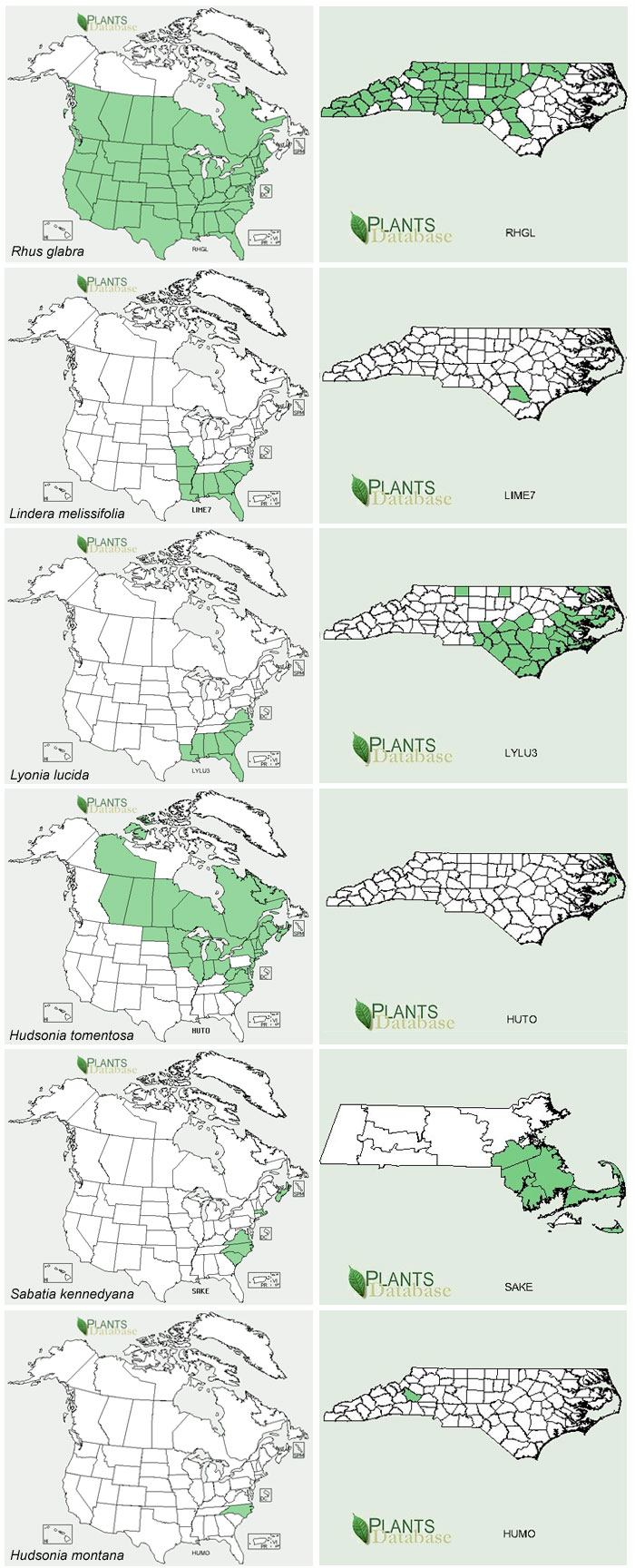 Distribution maps